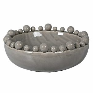 Fowey Bobbled Bowl - Grey