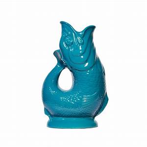 Teal Gluggle Jug