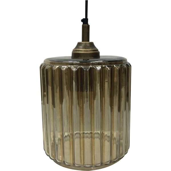 Urban Copper Lustre Glass Pendant - Image 3