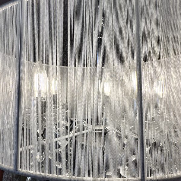 Versailles 5 Branch Chandalier With White Shade - Image 2