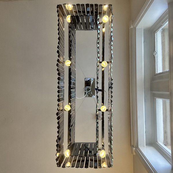 Killerton Chrome Smoked glass Prism Chandalier - Image 3