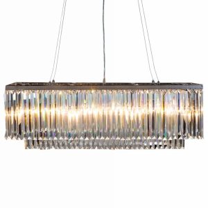 Killerton Clear Chrome Glass Pendant