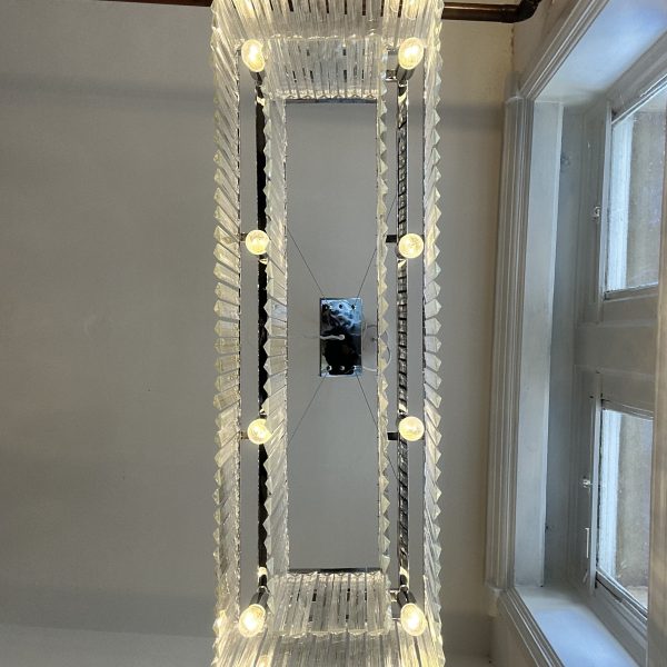 Killerton Clear Chrome Glass Pendant - Image 3