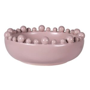 Fowey Bobbled Bowl - Blush Pink