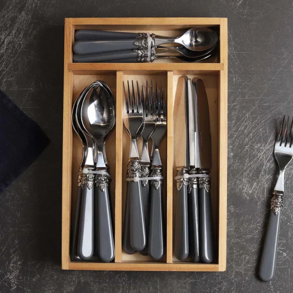 <p>Grey Handle Royal Clasp 24PC Cutlery Set</p> - Image 2